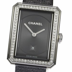 ☆良品【CHANEL】シャネル ボーイフレンド ツイード ダイヤベゼル H5318 クォーツ ボーイズ_716774