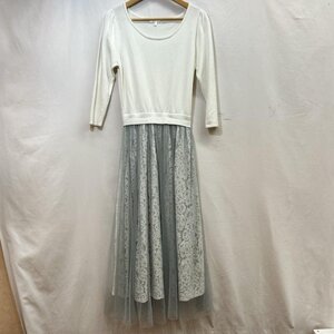 リエンダ 110DS873-0220 Overlap Lace combi OP シアー チュール ニット コンビワンピ ワンピース ワンピース FREE 白 / ホワイト