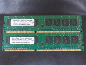 mem326 SanMax 4GBx2枚 8GB DDR3/PC3L-12800 中古品