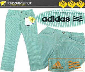 G82●アディダスゴルフ adidas Golf （レディース）●N60972　新品　クロップドパンツ　グリーン/M　定価9900円