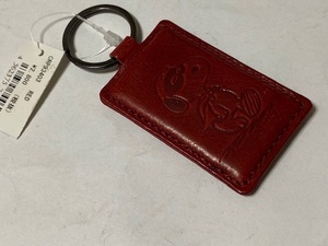 ピーナッツ スヌーピー SNOOPY キーホルダー レッド 展示未使用品　