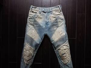 G-STAR RAW♪MOTAC-X 3D RELAXED TAPERED♪ジースター♪立体裁断♪希少♪W28 L30♪D07381 8595 9402