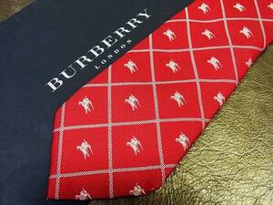 ●bv1872●良品●バーバリー【総ロゴ入】【BURBERRY LONDON】ネクタイ