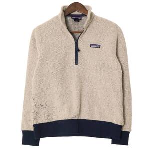 patagonia パタゴニア ウーリエステル フリースジャケット アウトドア アイボリー (メンズ S) 中古 古着 A1809