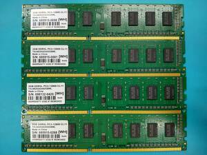 動作確認 IODATA製 DY1600 DDR3L 1600 PC3-12800 2GB×4枚組=8GB 81580020423