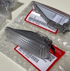 クリア サイド ウィンカー マーカー 左右セット ホンダ 純正 シビック タイプR Type-R EK9 RH LH Clear Side Marker Lenses HONDA Genuine