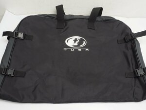 TUSA ツサ ドライスーツバッグ ブラック ウェットスーツ 色褪せあり スキューバダイビング用品 [3F-61580]