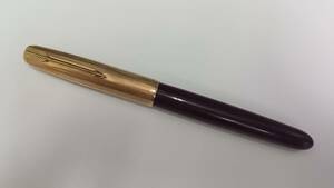 2990　PARKER パーカー 51　万年筆　1/10 12K GOLD FILLED ブラック×レッドカラー 文具 筆記用具 　レトロ 　ヴィンテージ　現状品　