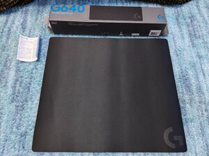 0606u2142　Logicool G ロジクール G ゲーミングマウスパッド G640 クロス 表面 Lサイズ マウスパッド G640s ブラック