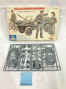 ★当時物★ ITALERI イタレリ ドイツ軍 1/35 シュビムワーゲン SCHWIMMWAGEN GERMAN AMPHIBIOUS CAR ヴィンテージ レア プラモデル 希少