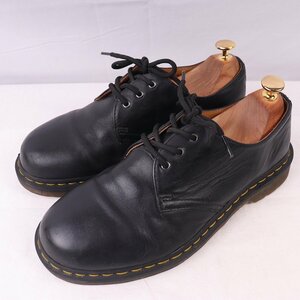 ドクターマーチン UK7/25.5cm-26.0cm/3ホール 黒 ブラック ブーツ メンズ レディース dr.martens 中古 古着 dm3753