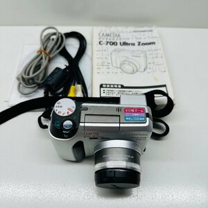 【稼働品】OLYMPUS　オリンパス　CAMEDIA　C-700　Ultra　Zoom　取扱説明書・充電器付き　レンズキャップ破損　箱無し