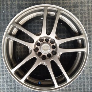 管理番号：A7-203【1本のみ】【18x7.5J 5x100 5x114.3 ET+45 ハブ73】RAYS FOUNDRY・マルチ・店頭引取可能・適格請求書発行可能