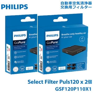 ★2セット★フィリップス PHILIPS 自動車用 車載空気清浄器 交換フィルター GSF120P110X1