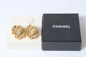 CHANEL シャネル ココマーク ゴールドカラー イヤリング レディース アクセサリー 箱付き 5006-AM