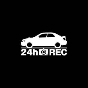 【ドラレコ】スバル インプレッサWRX STI【GD系】前期型 24時間 録画中 ステッカー
