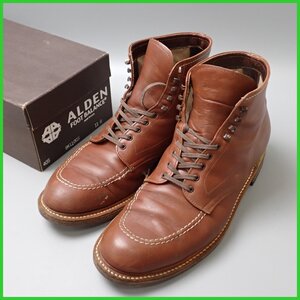 ★ALDEN/オールデン 旧ロゴ インディーブーツ 11/メンズ28cm相当/ブラウン系/レザー/シューズ/紳士靴/外箱付き&2029700074