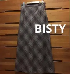 BISTY Aラインロングスカート 茶