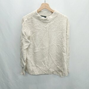 ◇ ⊇ green label relaxing UNITED ARROWS ボトルネック ウール混合 長袖 ニット サイズF ベージュ レディース E