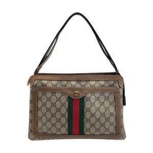 ☆☆ GUCCI グッチ オールドグッチ シェリーライン ショルダーバッグ 010.378 ブラウン 2WAY ハンドバッグ やや傷や汚れあり