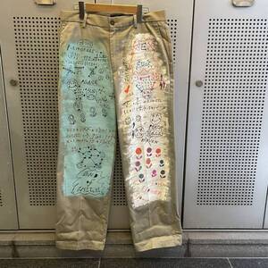 古着　ヴィンテージ vintage パンツ　リメイク　リメイクパンツ　カラフル　派手　個性派