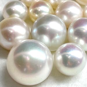 1円〜!!（南洋白蝶真珠おまとめ201.5ct）d 約40.3g 9.9-16.8mm 真珠 pearl パール ルース 裸石 宝石 ジュエリー jewelry 片穴 両穴 w4の9