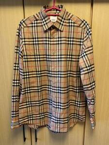 正規 21SS BURBERRY LONDON ENGLAND バーバリー by Riccardo Tisci ノバチェック ドレスシャツ S THTHAGAR129SAM 8027778