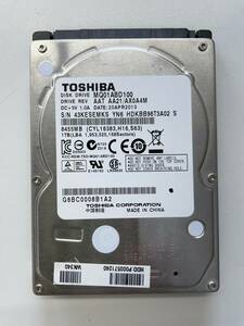 ★Toshiba/1TB/HDD/2.5インチ/SATA/MQ01ABD100/43KESEMKS/★