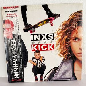 美品☆見本盤【INXS】KICK◆キック☆イン・エクセス　レコード　LP027 帯付 kick インエクセス