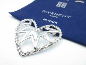 【希少】大ぶり★ ハート ジバンシー GIVENCHY ブローチ ヴィンテージ ジバンシイ メンズ レディース ストリート おしゃれ y-m28-3