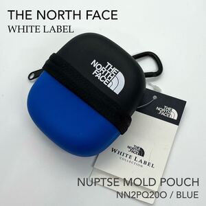 【韓国限定】ブルー THE NORTH FACE WHITE LABEL ノースフェイス ホワイトレーベル NUPTSE MOLD POUCH ヌプシモールドポーチ NN2PQ20O 青