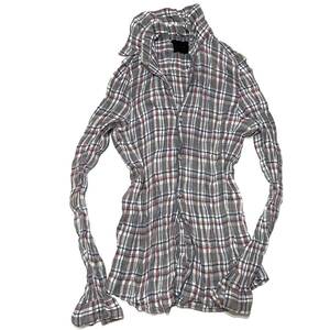 定価3.8万 junhashimoto DURALUMIN WRINKLE CHECK SHIRTS 3 ジュンハシモト ジュラルミンボタンチェックシャツ wjk akm 1piu 