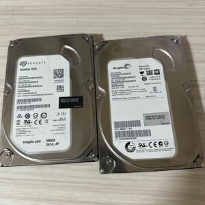 二枚セット:Q90/91:◇動作保証◆使用0時間 /薄型/Seagate SATA 3.5インチHDD SATA 500GB ST500DM002