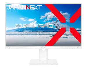 【中古】JAPANNEXT 23.8インチ モニター フルHD 1920x1080解像度 IPS ディスプレイ (HDMI/スピーカー内蔵/高さ調節