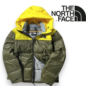 【L】新品 ノースフェイス 撥水 ヌプシ ダウンジャケット THE NORTH FACE NUPTSE HYBRID DOWN HOODIE アウトドアウェア L メンズ◆R369