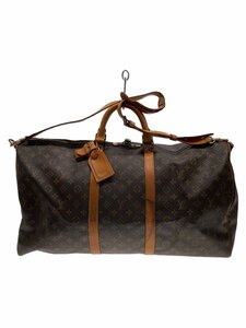 LOUIS VUITTON◆キーポル・バンドリエール60_モノグラム・キャンバス_BRW/PVC/BRW