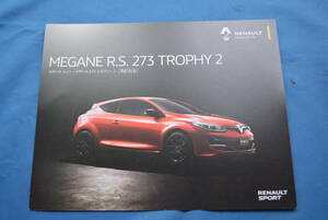 RENAULT MEGANE R.S. 273 TROPHY 2 / ルノー　メガーヌ　R.S.　273　トロフィー２　フライヤー　USED品・２