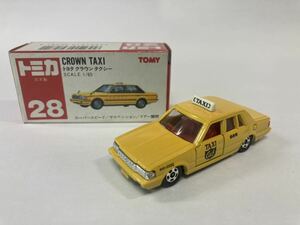 トミカ ミニカー　No28 トヨタ　クラウンTAXI 輸出カラー　箱付き