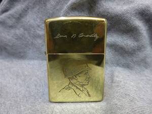 （Nz014000）1994年製 ZIPPO ジッポ SOLID BRASS ソリッドブラス OMAR N BRADLEY オマール ブラッドレー 真鍮 ライター U.S.A.