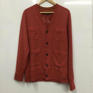 TMT L ティーエムティー カーディガン 長袖 Vネック コットン Cardigan 赤 / レッド / 10072425