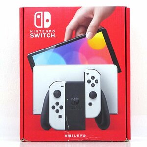 ★未使用★【箱傷み】Nintendo Switch 本体 Joy-Con(L)/(R) ホワイト 有機ELモデル HEG-S-KAAAA (ニンテンドースイッチ)★【GM648】