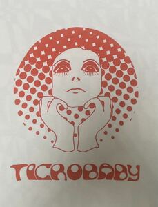 チクロ　シャワードット　サイケデリック レトロTシャツ ホワイト　モッズWL ticrobaby