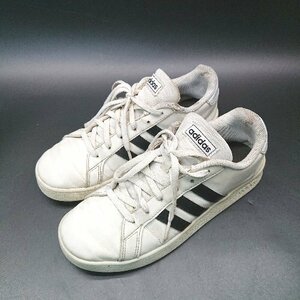 ◇ adidas PWJ001004 ラウンドトゥ オールシーズン カジュアル スニーカー サイズ23 ホワイト レディース E