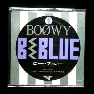 即決◆BOOWY◆１９８６年 4thシングル「B・BLUE」7インチレコード◆ボウイ/氷室京介・布袋寅泰・松井恒松・高橋まこと/record