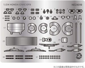 プラッツ/NuNu NE24019 1/24 ホンダ シビック EF-9 1992 TIサーキット・英田 Gr.A 300kmレース用ディテールアップパーツ