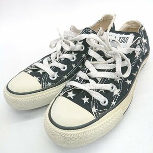 ◇ CONVERSE コンバース 星柄 スター ALL STAR １CK463 ローカット スニーカー サイズ22.5 ブラック系 レディース E