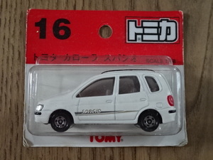 絶版 トミカ No.16 トヨタ カローラ スパシオ TOMICA TOYOTA COROLLA SPACiO Toy Car Miniature E110N型 初代 ミニカー ミニチユアカー