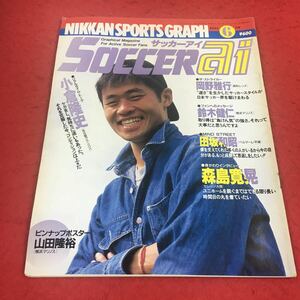 c-222 ※14 日刊スポーツグラフ SOCCER ai 1995年6月号 小倉隆史 岡野雅行 鈴木健仁 田坂和昭 森島寛晃…等 日刊スポーツ社