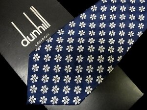 ♪今週の特売980円～♪2333♪状態並品【dunhill】ダンヒル【花 植物 柄】ネクタイ♪