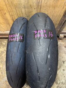 ブリヂストン BRIDGESTONE R11 前後セット 120/70R17 180/55R17走行時間約90分 新年セール ST600